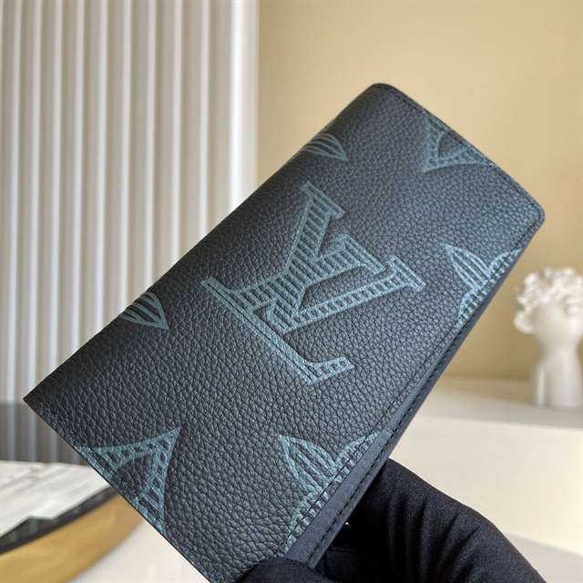 l0*is V*t0n brazza wallet taurillon shadow leather m80042 - rrg024