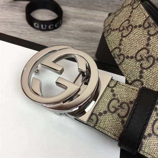 g*u*i gg S*p*e belt with g buckle - b37