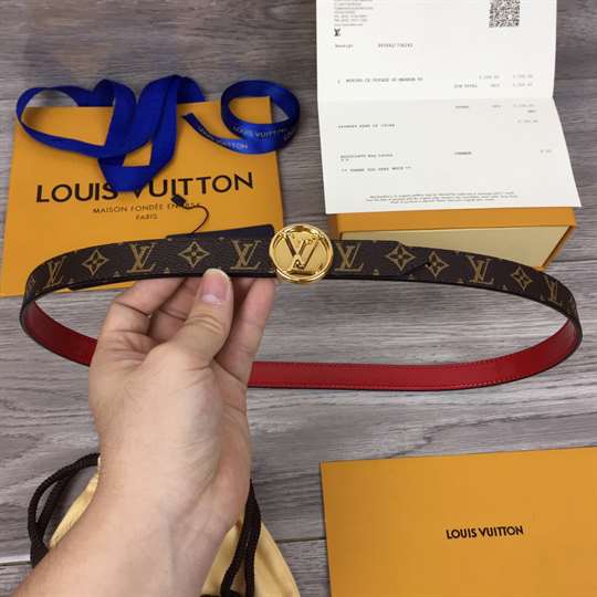 LV CIRCLE REVERSIBLE BELT - B146