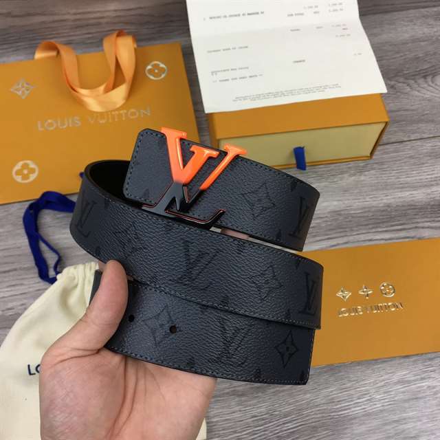 l0*is V*t0n initiales 40mm reversible monogram canvas belt - b90