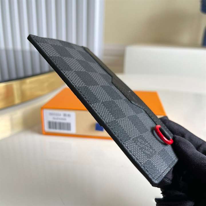 n60354 l0*is V*t0n utility coin holder damier graphite coated canvas - rrg054