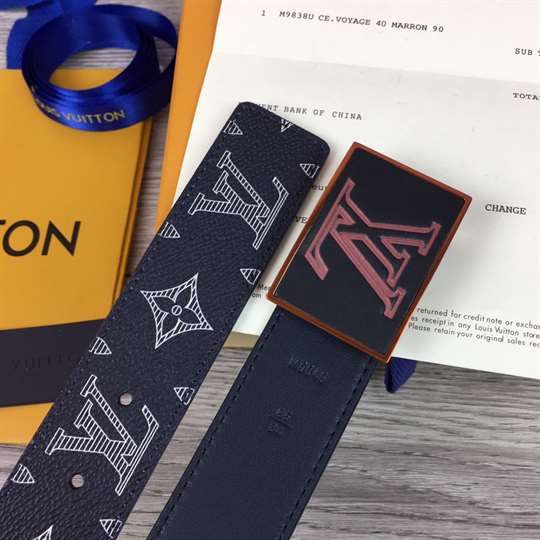l0*is V*t0n belt metropole monogram upside down ink navy - b132
