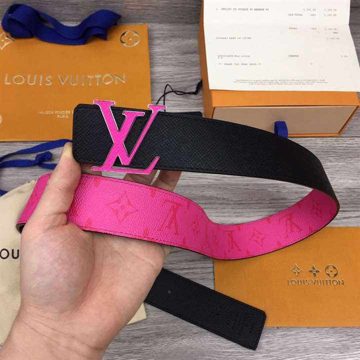 l0*is V*t0n initiales 40mm reversible belt pink - b81