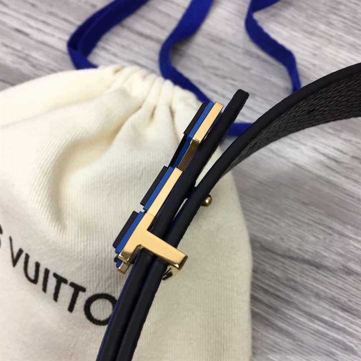 l0*is V*t0n optic 40mm reversible belt blue/black - b78