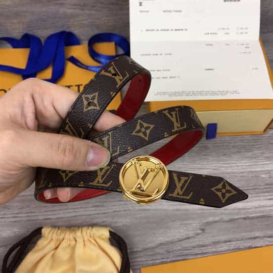 LV CIRCLE REVERSIBLE BELT - B146