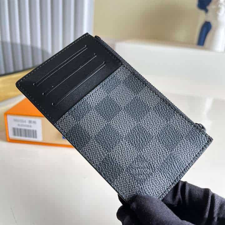 n60354 l0*is V*t0n utility coin holder damier graphite coated canvas - rrg054