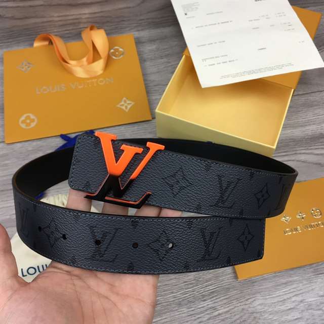 l0*is V*t0n initiales 40mm reversible monogram canvas belt - b90