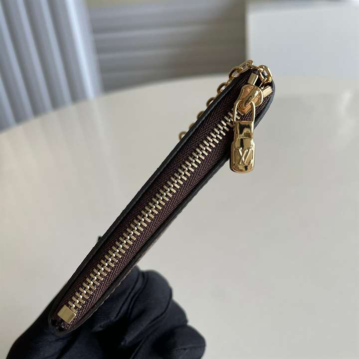 m62650 l0*is V*t0n key pouch damier ebene coated canvas in brown - rrg055