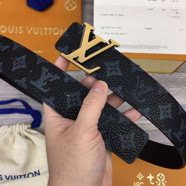 l0*is V*t0n initiales 40mm reversible monogram canvas belt - b112