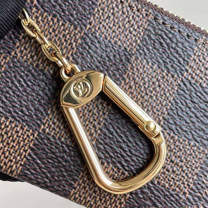 m62650 l0*is V*t0n key pouch damier ebene coated canvas in brown - rrg055