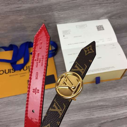 LV CIRCLE REVERSIBLE BELT - B146