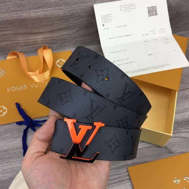 l0*is V*t0n initiales 40mm reversible monogram canvas belt - b90