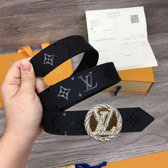 l0*is V*t0n lv circle plate 35mm reversible belt - b155