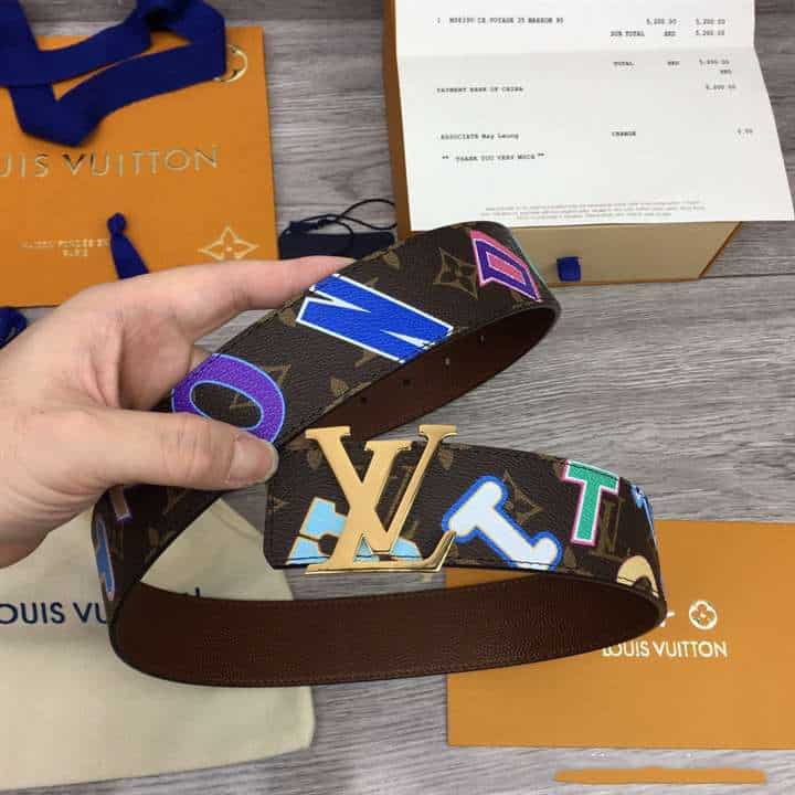 L0*is x nba lv initiales 40mm reversible belt monogram canvas calf leather reverse - b75