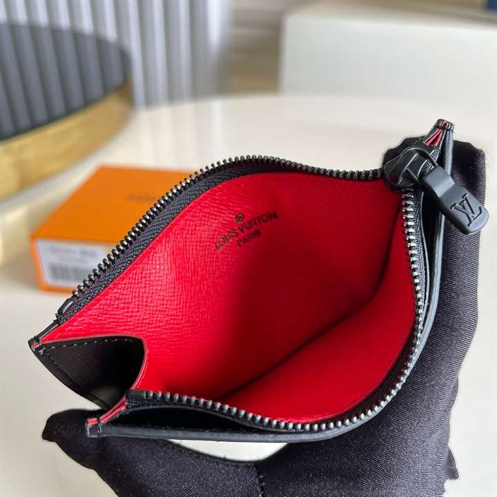 n60354 l0*is V*t0n utility coin holder damier graphite coated canvas - rrg054