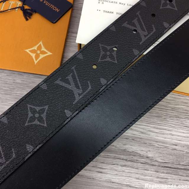l0*is V*t0n initiales 40mm reversible monogram canvas belt - b83
