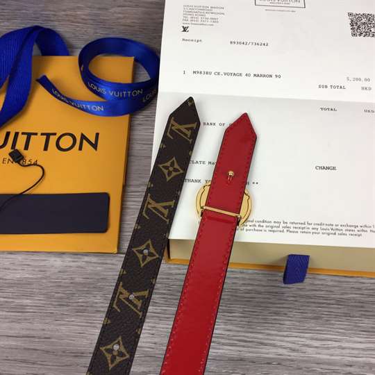 LV CIRCLE REVERSIBLE BELT - B146