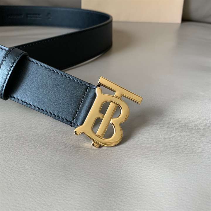 B**rry monogram motif leahther belt - b31