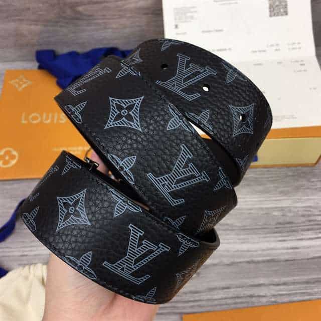 l0*is V*t0n initiales 40mm reversible monogram canvas belt - b103