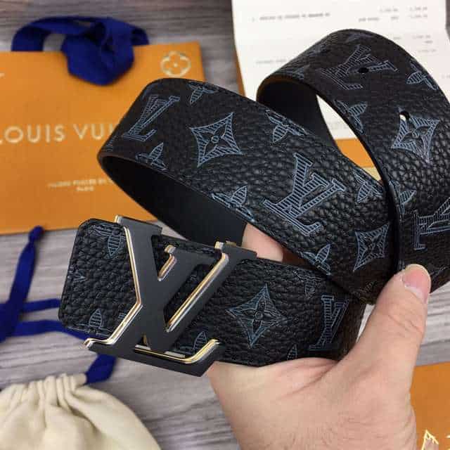 l0*is V*t0n initiales 40mm reversible monogram canvas belt - b111