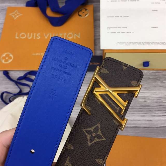 l0*is V*t0n x nba 3 steps 40mm reversible monogram canvas belt - b99