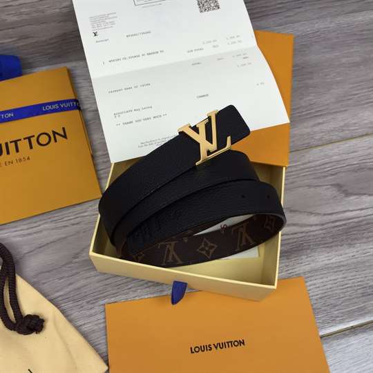 LV INITIALES 30MM REVERSIBLE BELT - B136