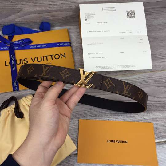 LV INITIALES 30MM REVERSIBLE BELT - B136