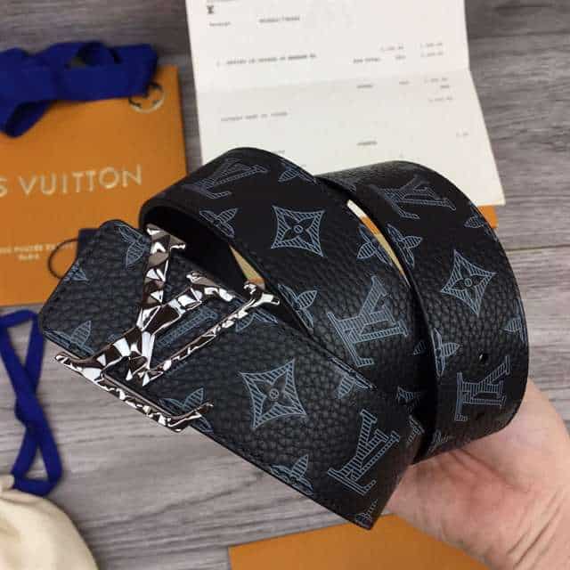 l0*is V*t0n initiales 40mm reversible monogram canvas belt - b103