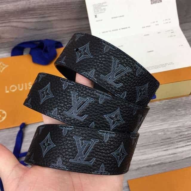 l0*is V*t0n initiales 40mm reversible monogram canvas belt - b111