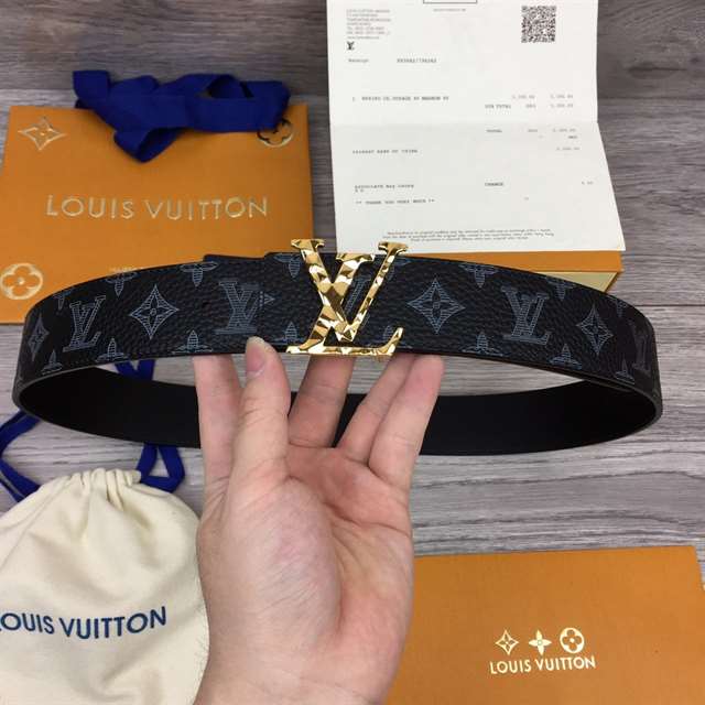 l0*is V*t0n initiales 40mm reversible monogram canvas belt - b102