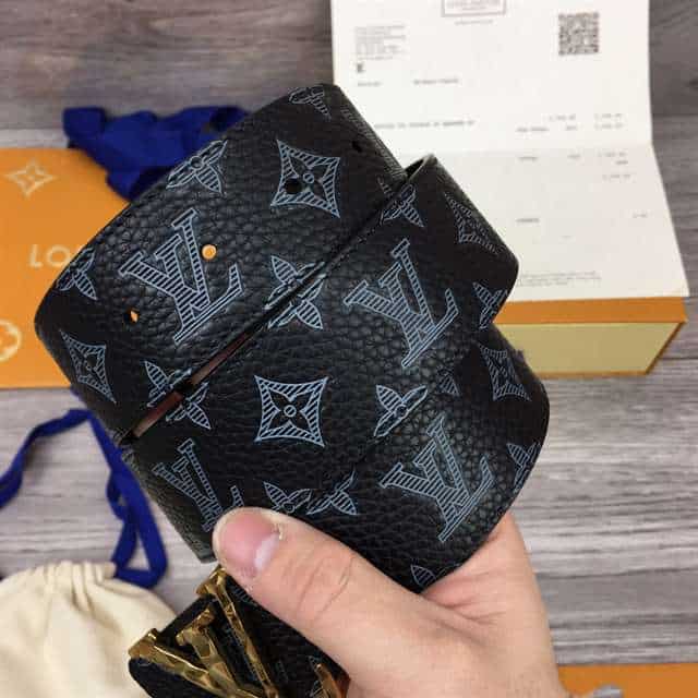 l0*is V*t0n initiales 40mm reversible monogram canvas belt - b102