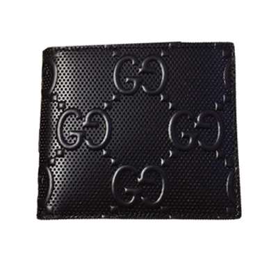 ebay G*u*i men's black gg embossed leather wallet - wgr038