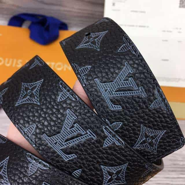 l0*is V*t0n initiales 40mm reversible monogram canvas belt - b111