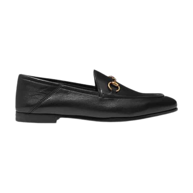 G*u*i brixton horsebit-detailed leather collapsible-heel loafers - ldg013
