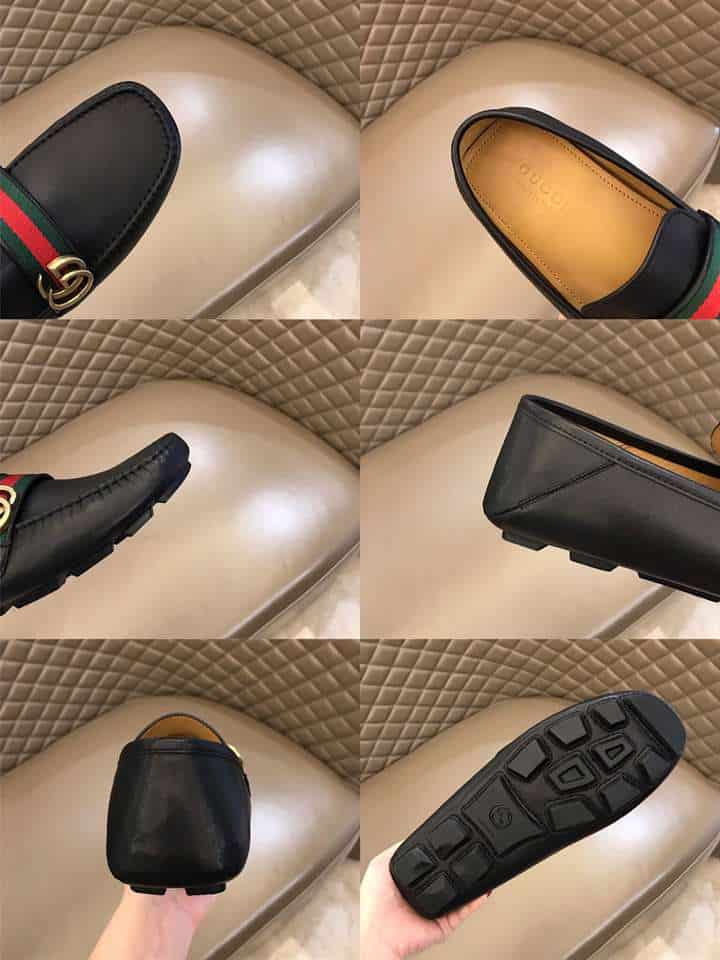 G*u*i leather driver with web - ldg005