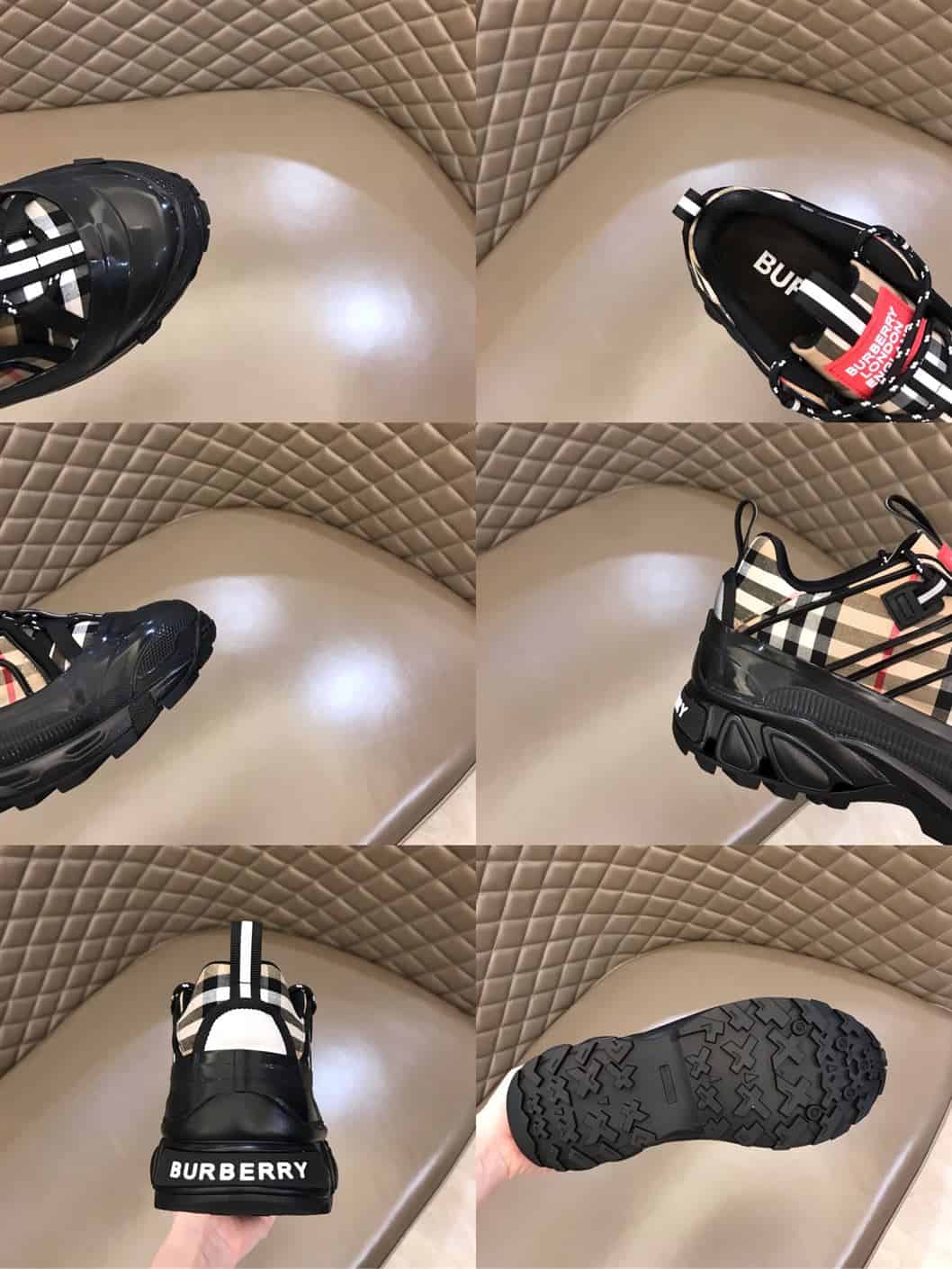 B**rry vintage check cotton authur sneakers - bbr090