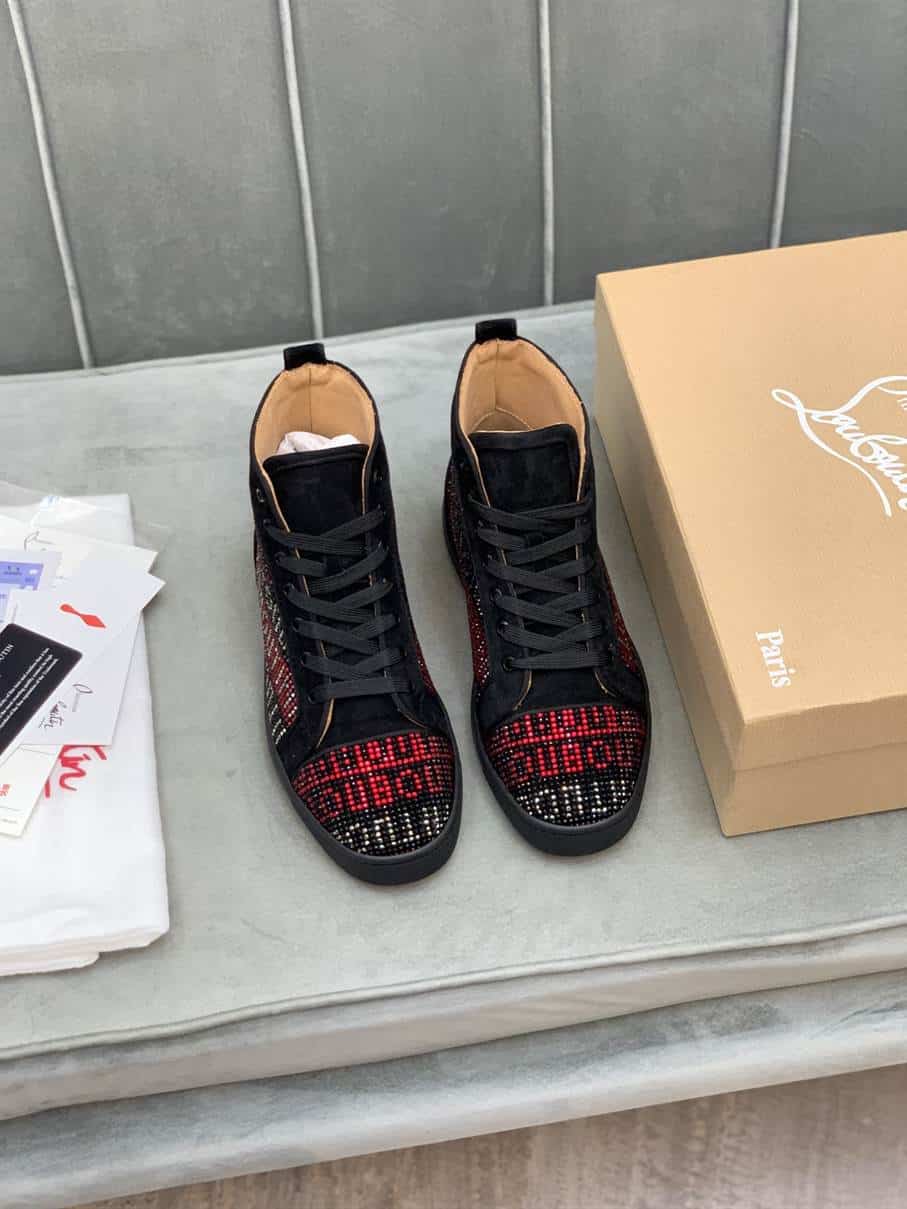 Ch**an louboutin high top sneaker - cl131