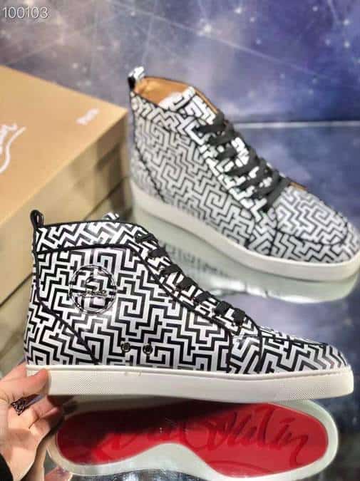 Ch**an louboutin high top sneaker - cl136