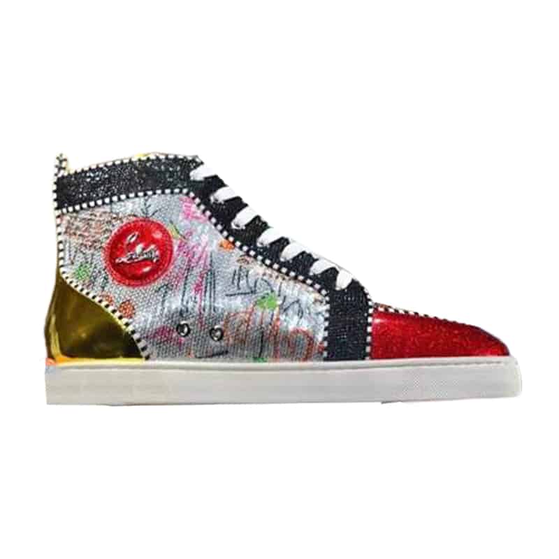 Ch**an louboutin high top sneaker - cl135