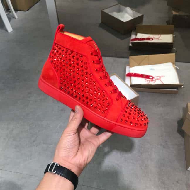 Ch**an louboutin high top sneaker - cl116