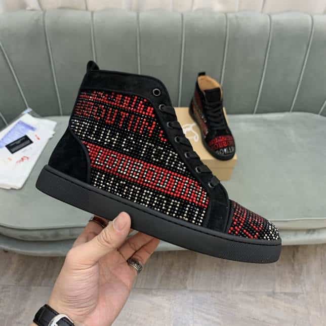 Ch**an louboutin high top sneaker - cl131