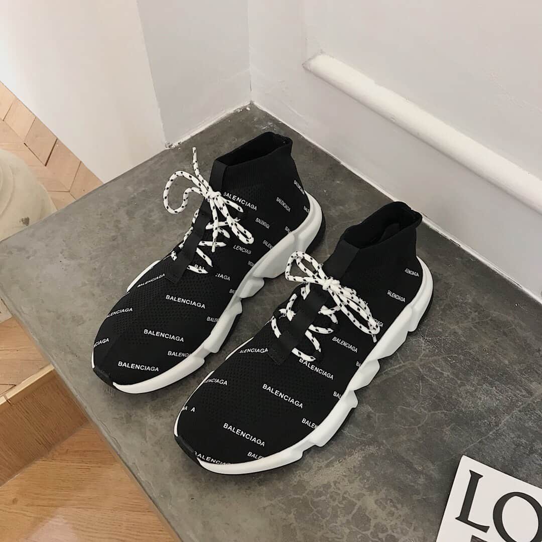 Ba*len*cia*ga men's speed logo-print sneaker - bb166