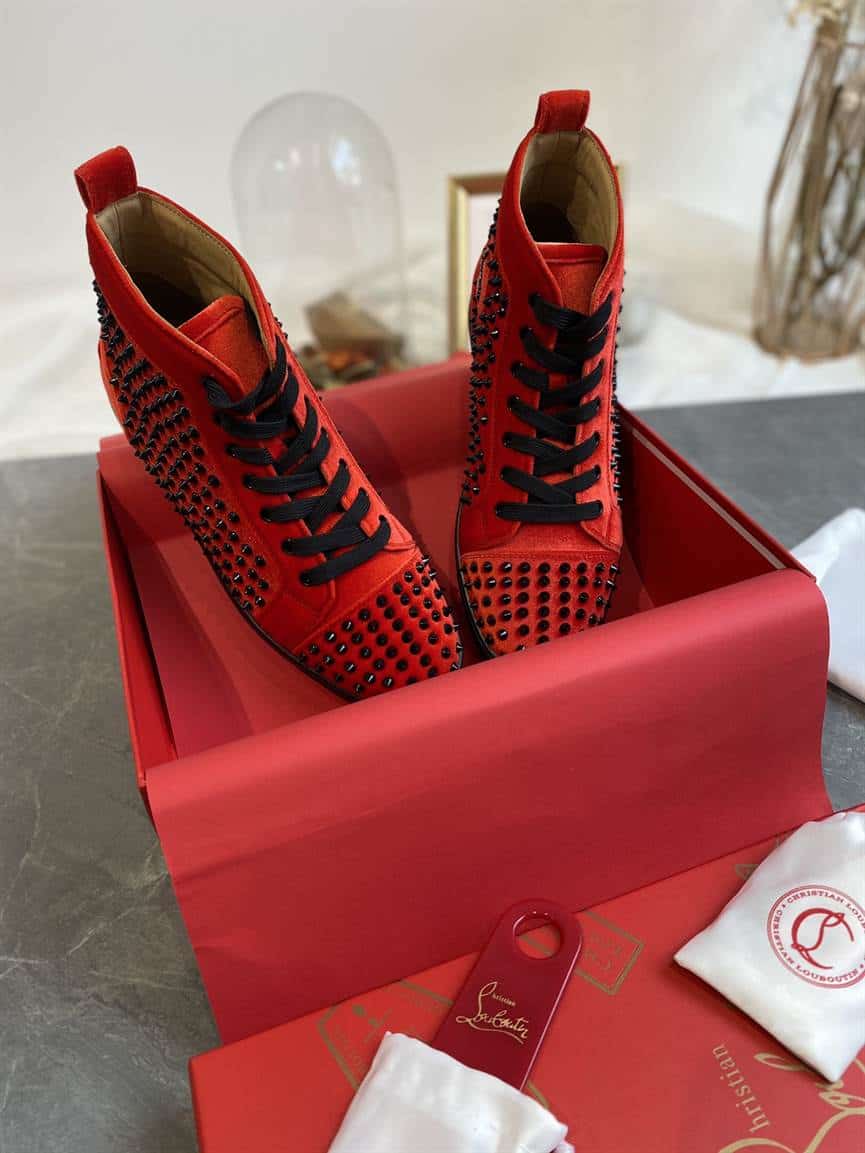 Ch**an louboutin high top sneaker - cl123