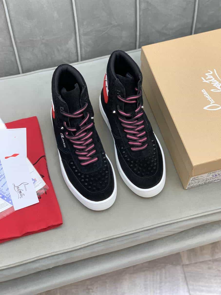 Ch**an louboutin high top sneaker - cl120