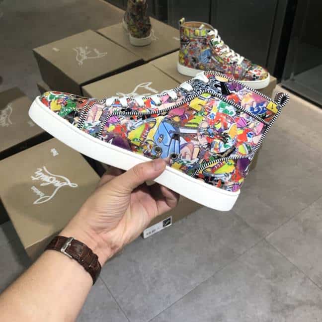 Ch**an louboutin high top sneaker - cl118