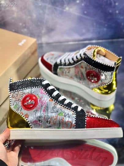 Ch**an louboutin high top sneaker - cl135