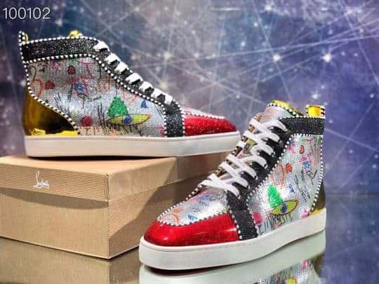 Ch**an louboutin high top sneaker - cl135
