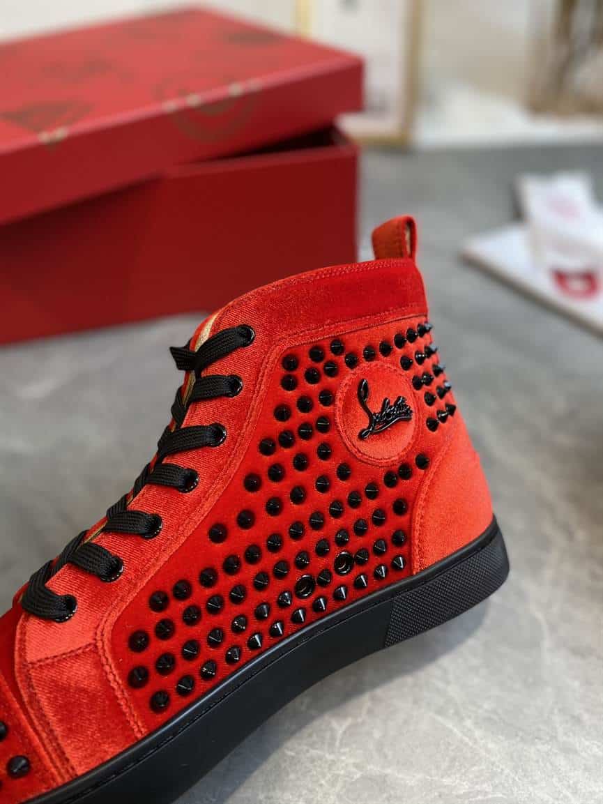 Ch**an louboutin high top sneaker - cl123