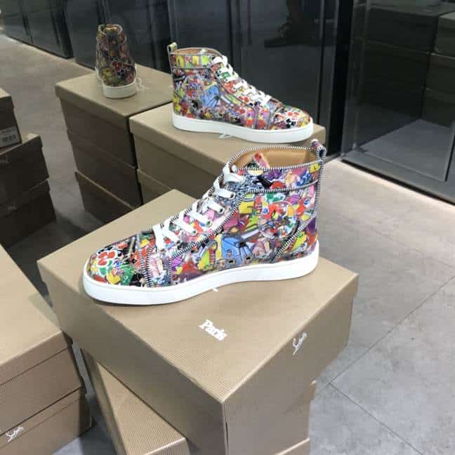 Ch**an louboutin high top sneaker - cl118