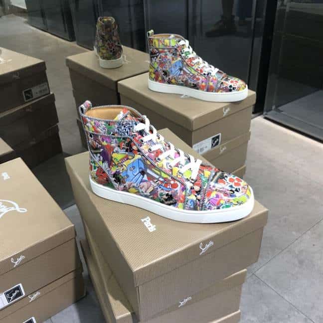 Ch**an louboutin high top sneaker - cl118